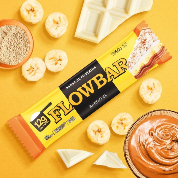 Barra de Proteína Banoffee Flowbar 480g com 12un de 40g - Image 3